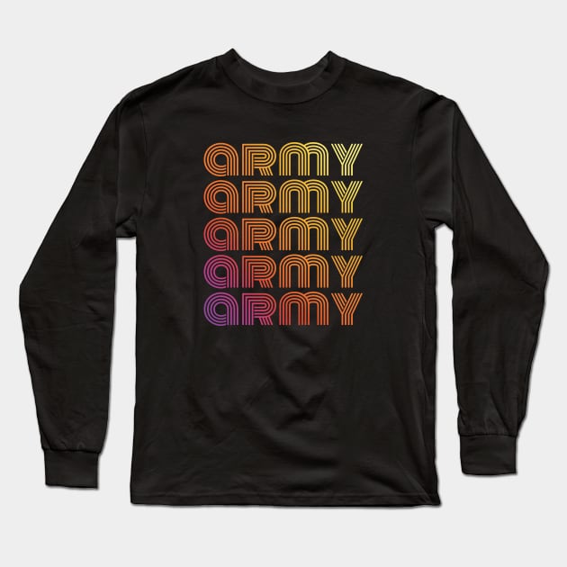 BTS Dynamite - BTS Army ripetitive words (rainbow) | Kpop Long Sleeve T-Shirt by Vane22april